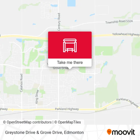 Greystone Drive & Grove Drive map