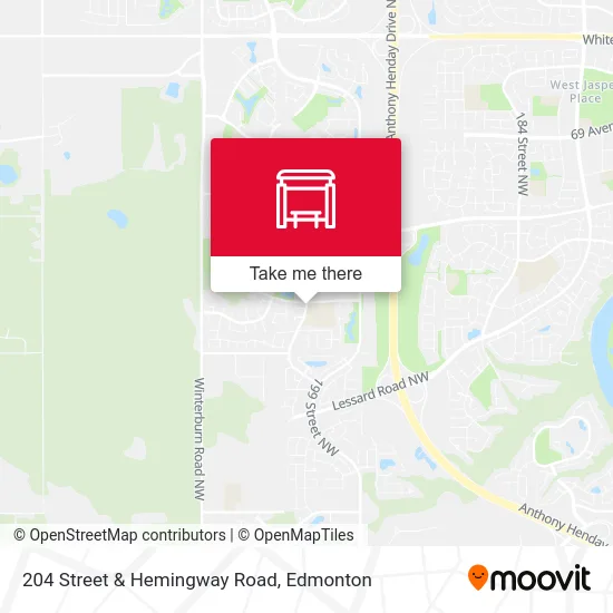 204 Street & Hemingway Road map