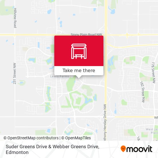 Suder Greens Drive & Webber Greens Drive map
