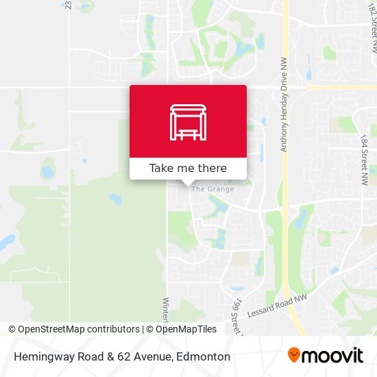 Hemingway Road & 62 Avenue map