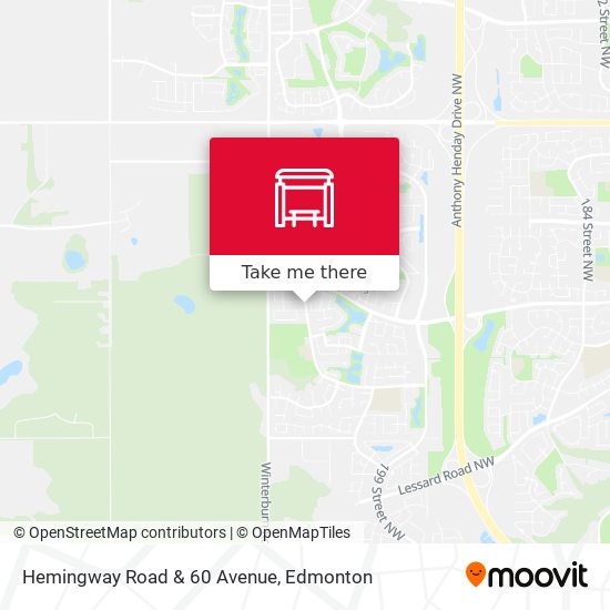 Hemingway Road & 60 Avenue map