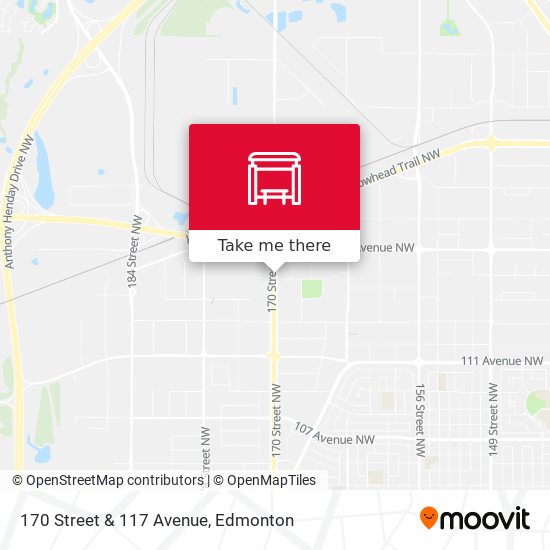 170 Street & 117 Avenue map