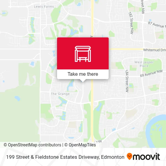 199 Street & Fieldstone Estates Driveway map