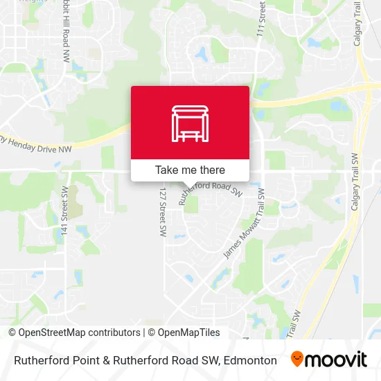 Rutherford Point & Rutherford Road SW map