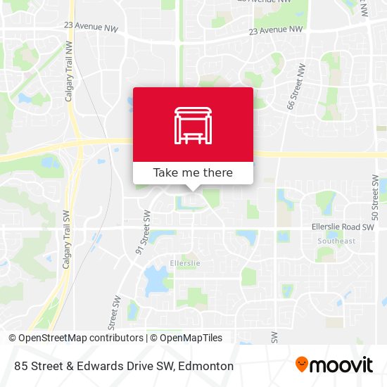 85 Street & Edwards Drive SW map