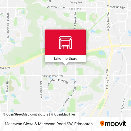 Macewan Close & Macewan Road SW map