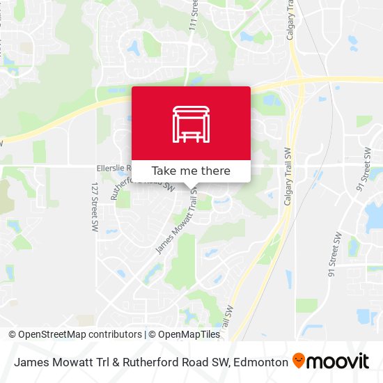 James Mowatt Trl & Rutherford Road SW map