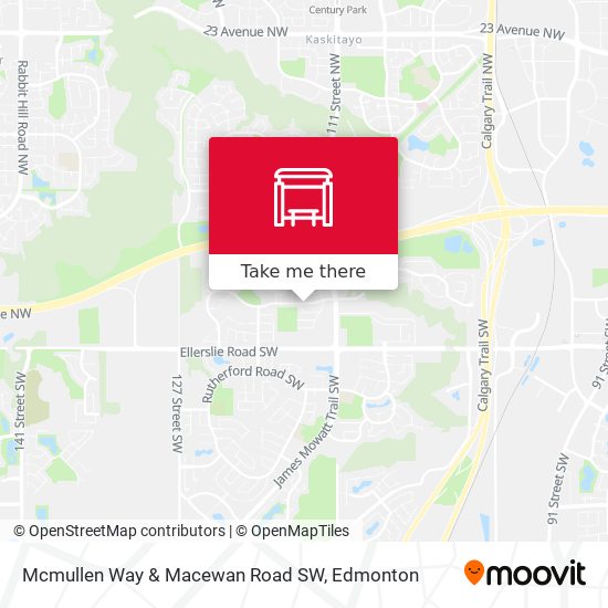 Mcmullen Way & Macewan Road SW map
