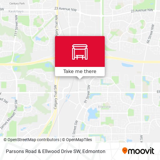 Parsons Road & Ellwood Drive SW map