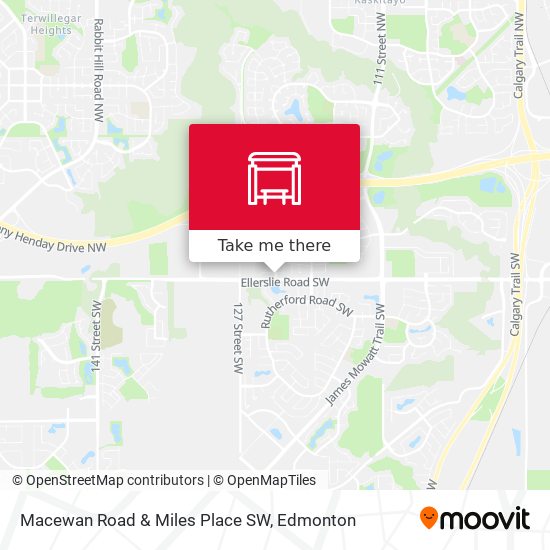 Macewan Road & Miles Place SW map