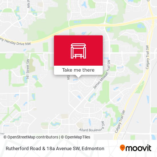 Rutherford Road & 18a Avenue SW map