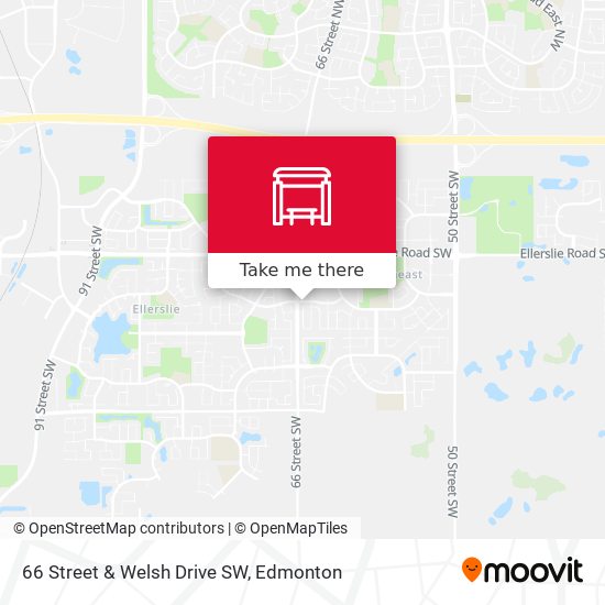 66 Street & Welsh Drive SW map