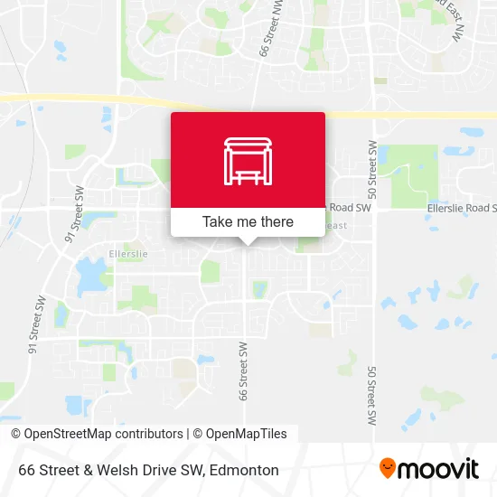 66 Street & Welsh Drive SW map