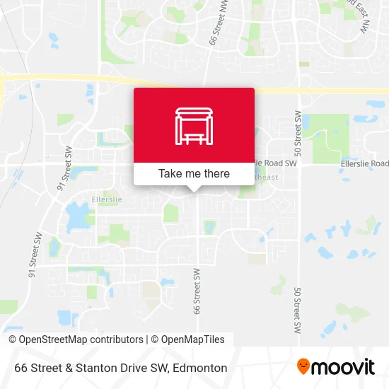 66 Street & Stanton Drive SW map