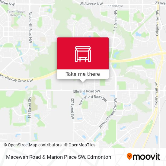Macewan Road & Marion Place SW map
