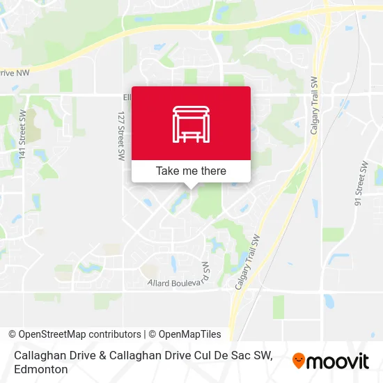 Callaghan Drive & Callaghan Drive Cul De Sac SW map