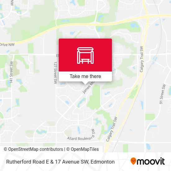 Rutherford Road E & 17 Avenue SW map