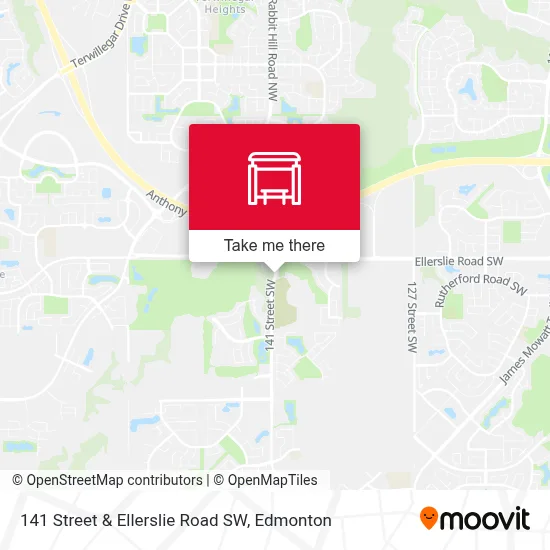 141 Street & Ellerslie Road SW map