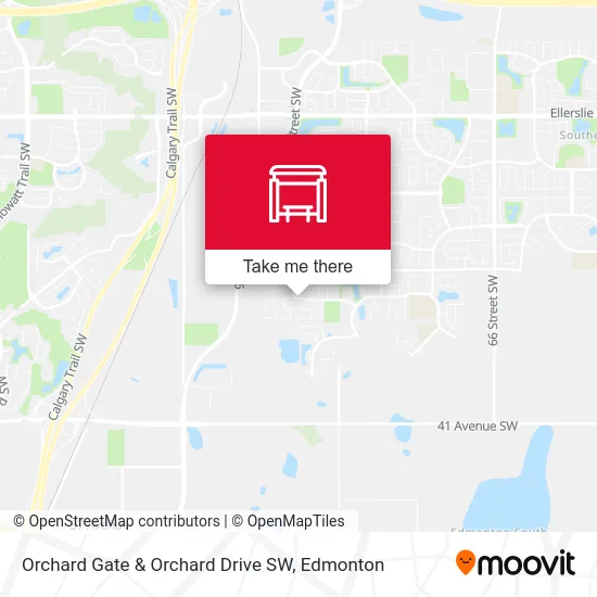 Orchard Gate & Orchard Drive SW map