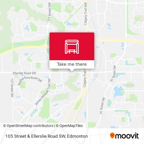 105 Street & Ellerslie Road SW map