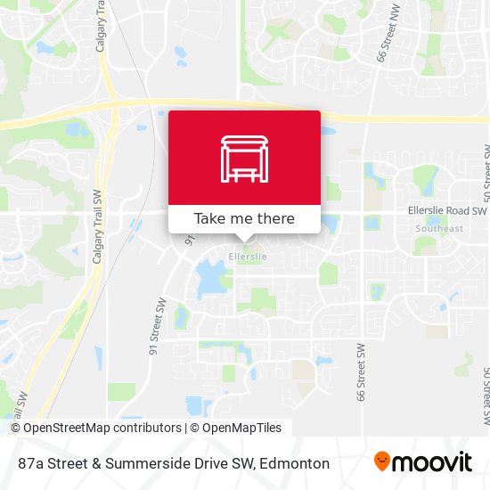 87a Street & Summerside Drive SW map