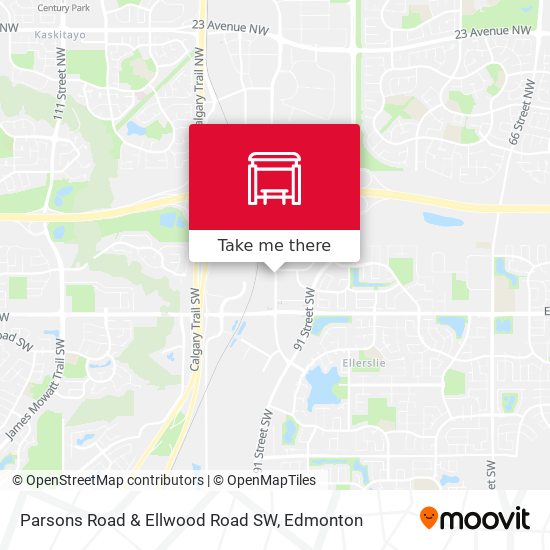 Parsons Road & Ellwood Road SW map