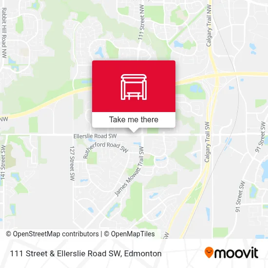 111 Street & Ellerslie Road SW map