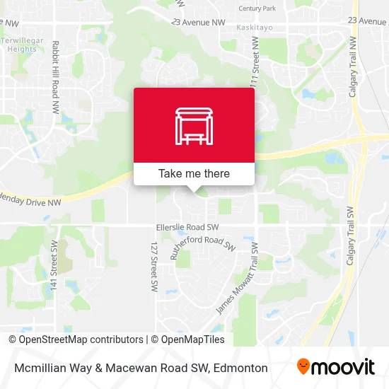 Mcmillian Way & Macewan Road SW map