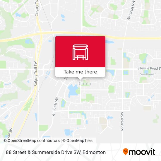88 Street & Summerside Drive SW map