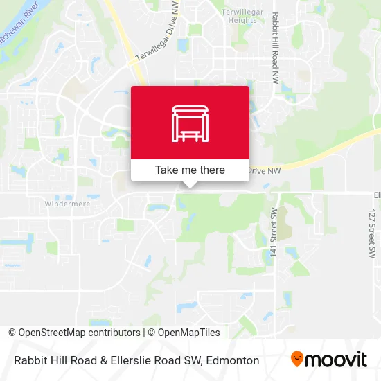 Rabbit Hill Road & Ellerslie Road SW map