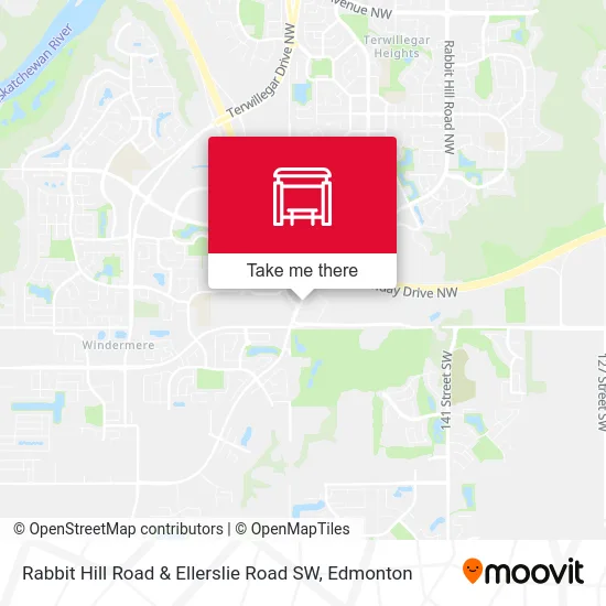 Rabbit Hill Road & Ellerslie Road SW map