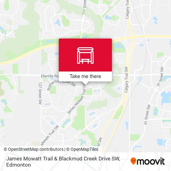 James Mowatt Trail & Blackmud Creek Drive SW map