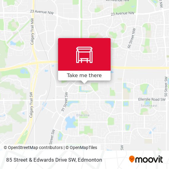 85 Street & Edwards Drive SW map