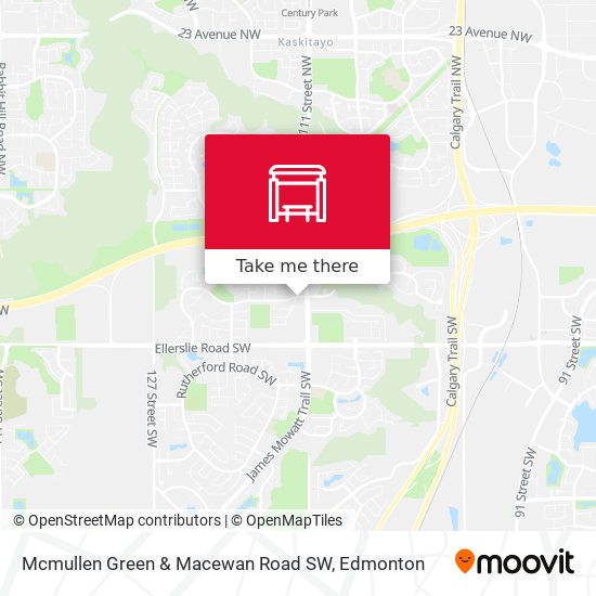 Mcmullen Green & Macewan Road SW map