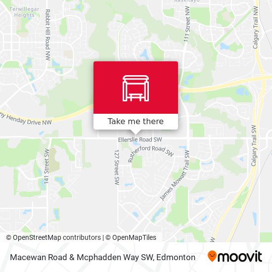 Macewan Road & Mcphadden Way SW map