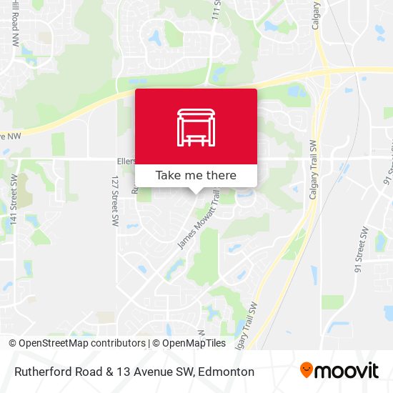 Rutherford Road & 13 Avenue SW map