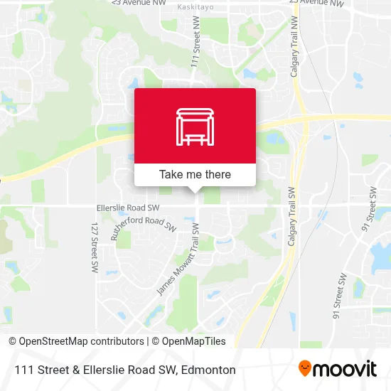 111 Street  & Ellerslie Road SW map