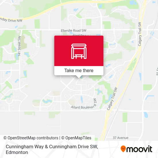 Cunningham Way & Cunningham Drive SW map