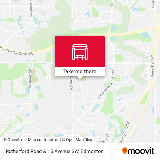 Rutherford Road & 15 Avenue SW map