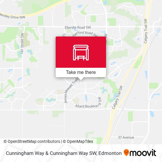 Cunningham Way & Cunningham Way SW map