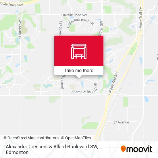 Alexander Crescent & Allard Boulevard SW map