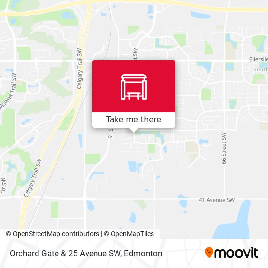 Orchard Gate & 25 Avenue SW map