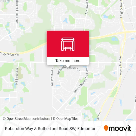 Roberston Way & Rutherford Road SW map