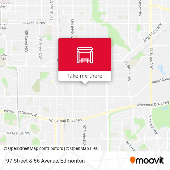 97 Street & 56 Avenue map