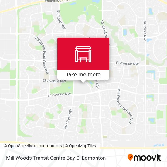 Mill Woods Transit Centre Bay C map