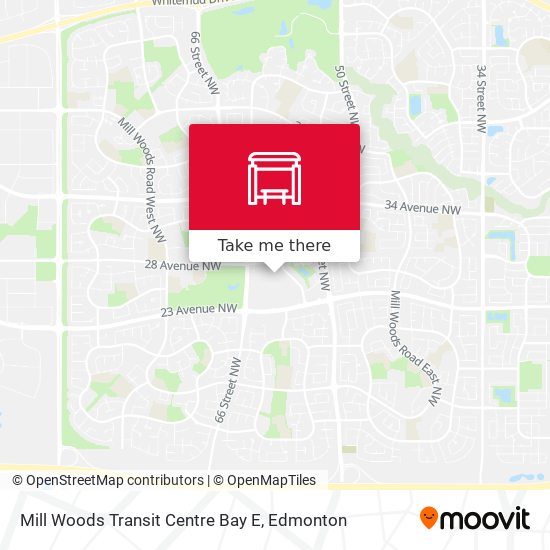 Mill Woods Transit Centre Bay E map