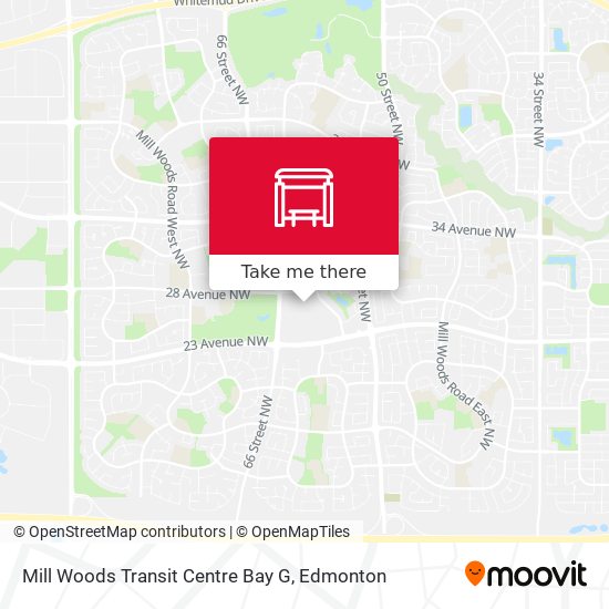 Mill Woods Transit Centre Bay G map