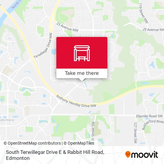 South Terwillegar Drive E & Rabbit Hill Road map