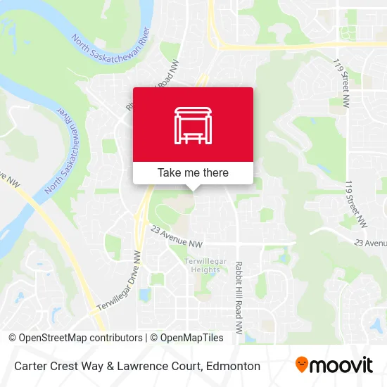 Carter Crest Way & Lawrence Court map