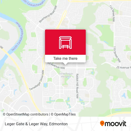 Leger Gate & Leger Way map